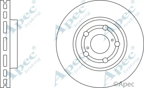 Тормозной диск APEC BRAKING DSK726