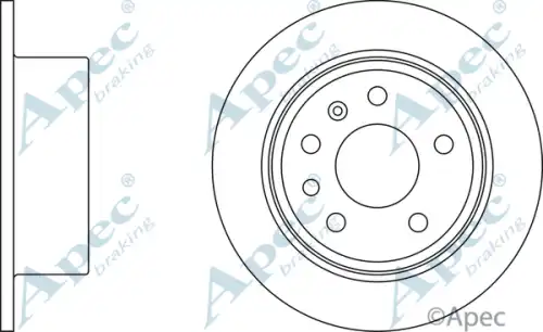 Тормозной диск APEC BRAKING DSK703