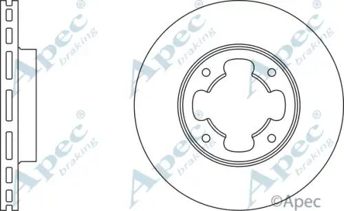 Тормозной диск APEC BRAKING DSK267