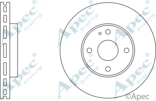 Тормозной диск APEC BRAKING DSK514