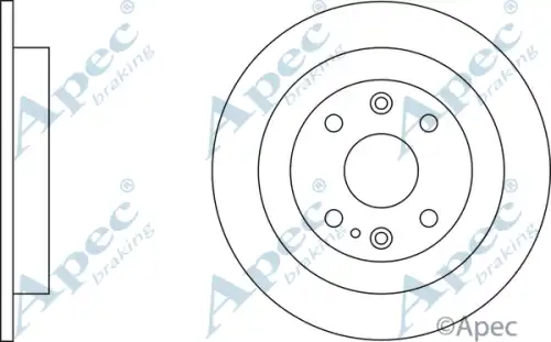 Тормозной диск APEC BRAKING DSK623