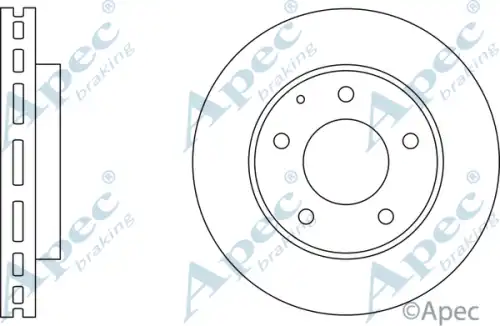 Тормозной диск APEC BRAKING DSK524