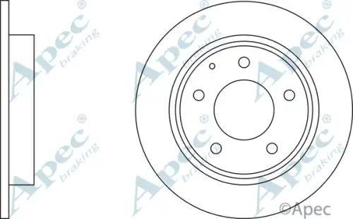 Тормозной диск APEC BRAKING DSK500
