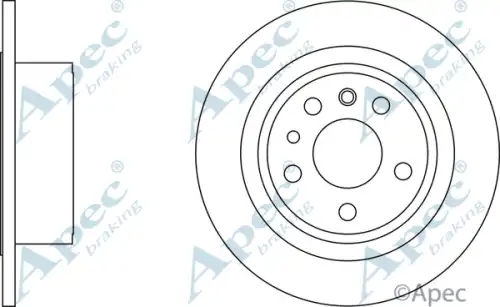 Тормозной диск APEC BRAKING DSK926