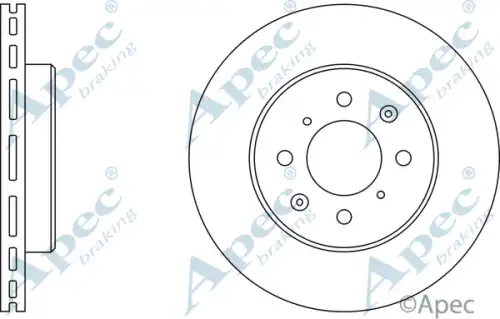 Тормозной диск APEC BRAKING DSK521