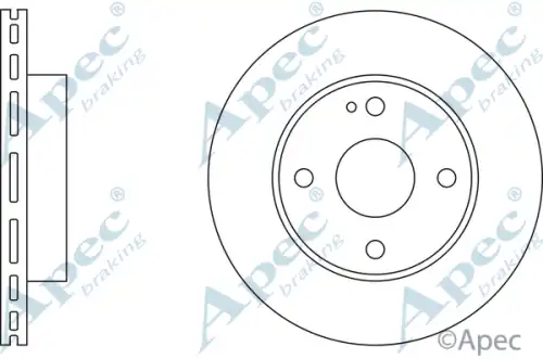 Тормозной диск APEC BRAKING DSK109
