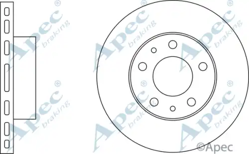 Тормозной диск APEC BRAKING DSK644