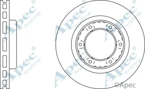 Тормозной диск APEC BRAKING DSK2002
