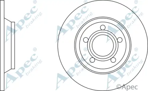 Тормозной диск APEC BRAKING DSK638