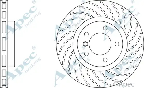 Тормозной диск APEC BRAKING DSK2004