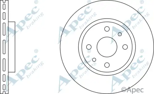 Тормозной диск APEC BRAKING DSK822