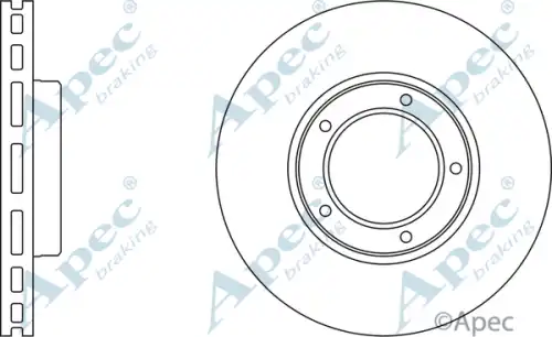 Тормозной диск APEC BRAKING DSK658