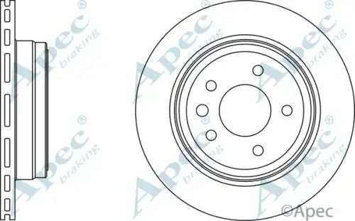 Тормозной диск APEC BRAKING DSK969