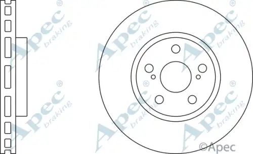 Тормозной диск APEC BRAKING DSK2093
