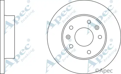Тормозной диск APEC BRAKING DSK831