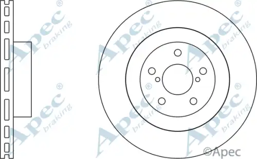 Тормозной диск APEC BRAKING DSK2072
