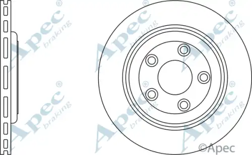 Тормозной диск APEC BRAKING DSK832