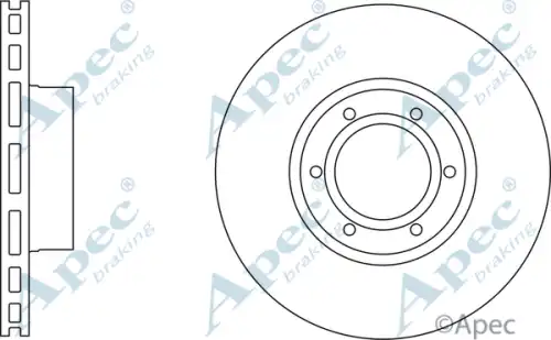 Тормозной диск APEC BRAKING DSK807