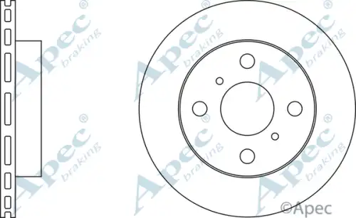 Тормозной диск APEC BRAKING DSK300