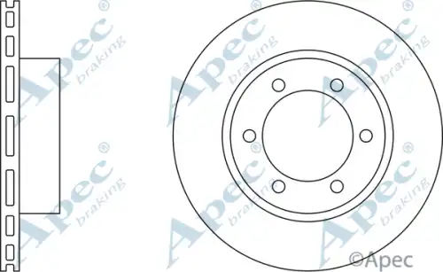 Тормозной диск APEC BRAKING DSK2022