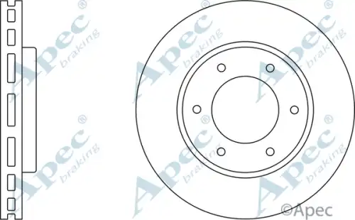 Тормозной диск APEC BRAKING DSK2049