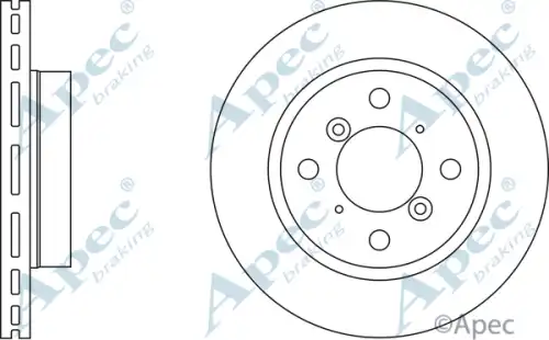 Тормозной диск APEC BRAKING DSK277