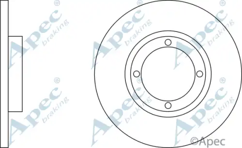 Тормозной диск APEC BRAKING DSK301