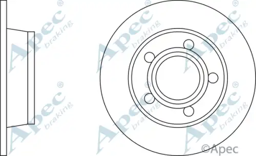Тормозной диск APEC BRAKING DSK2117