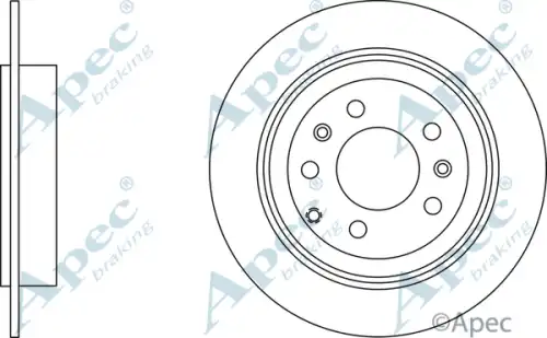 Тормозной диск APEC BRAKING DSK2029