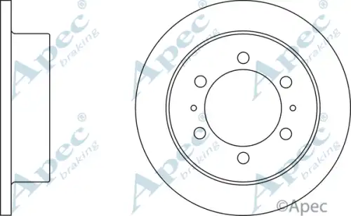 Тормозной диск APEC BRAKING DSK2070
