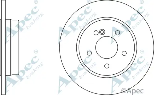 Тормозной диск APEC BRAKING DSK2043