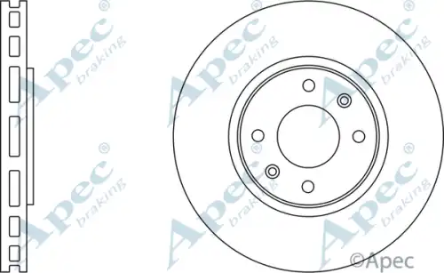 Тормозной диск APEC BRAKING DSK837