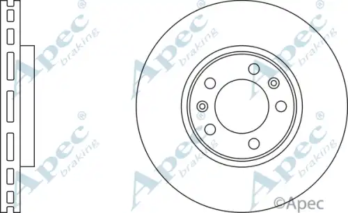 Тормозной диск APEC BRAKING DSK2086