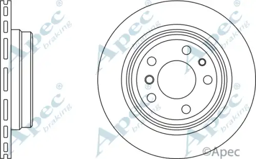 Тормозной диск APEC BRAKING DSK965