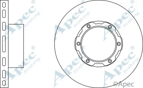 Тормозной диск APEC BRAKING DSK2033