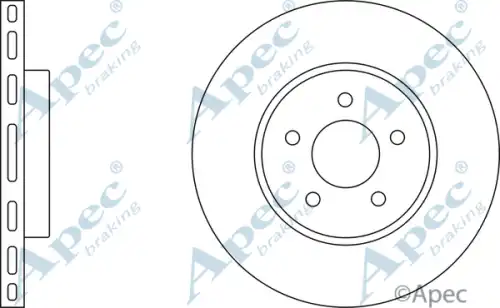 Тормозной диск APEC BRAKING DSK2034