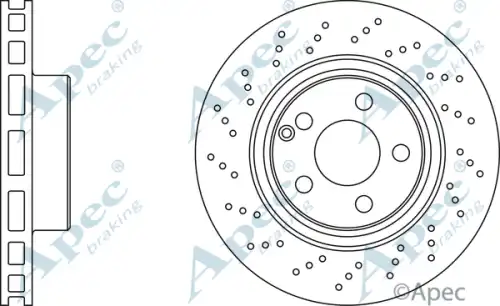 Тормозной диск APEC BRAKING DSK2108