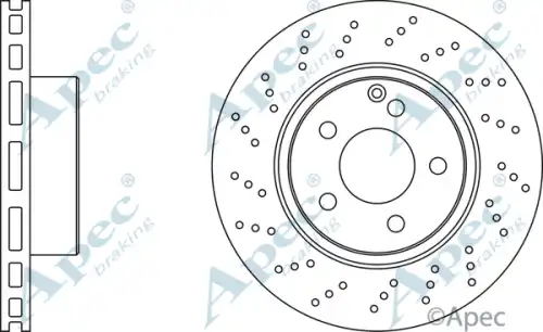 Тормозной диск APEC BRAKING DSK2132