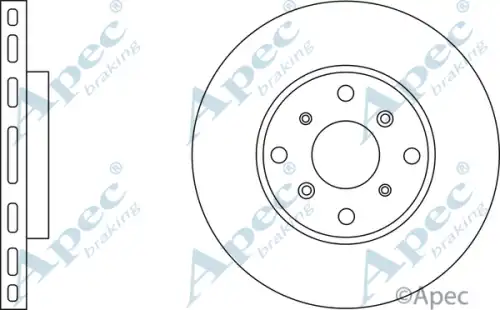 Тормозной диск APEC BRAKING DSK2027