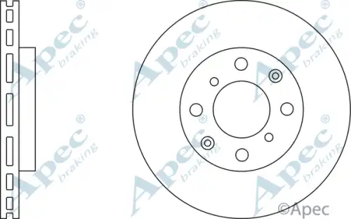 Тормозной диск APEC BRAKING DSK2281