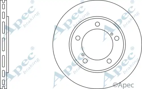 Тормозной диск APEC BRAKING DSK2346