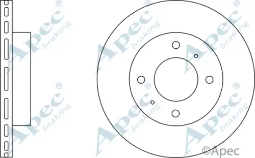 Тормозной диск APEC BRAKING DSK2125