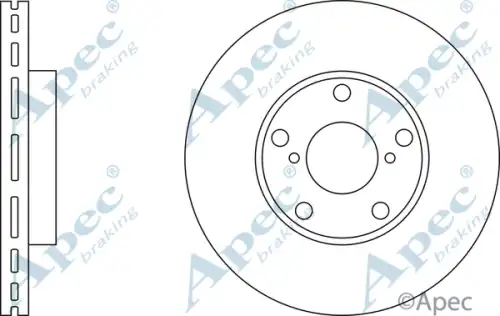 Тормозной диск APEC BRAKING DSK2238