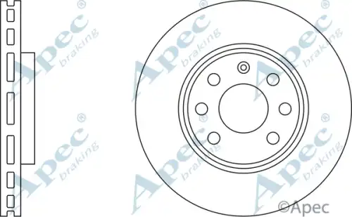 Тормозной диск APEC BRAKING DSK2068