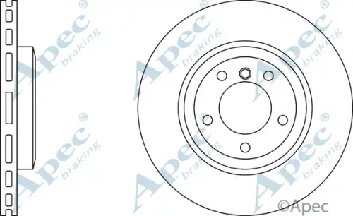 Тормозной диск APEC BRAKING DSK2181