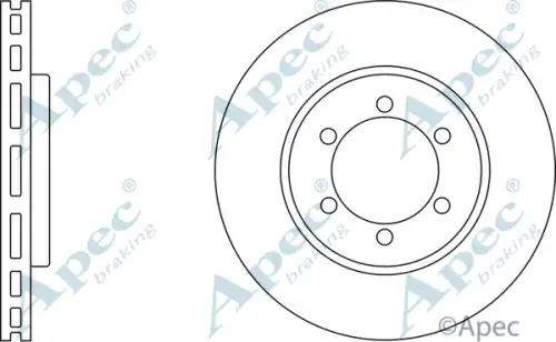 Тормозной диск APEC BRAKING DSK2071