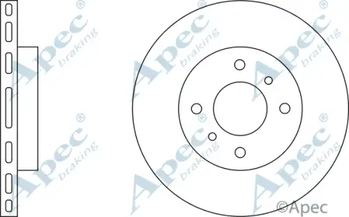Тормозной диск APEC BRAKING DSK2039