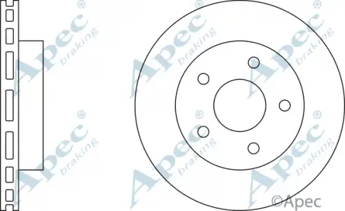 Тормозной диск APEC BRAKING DSK2143