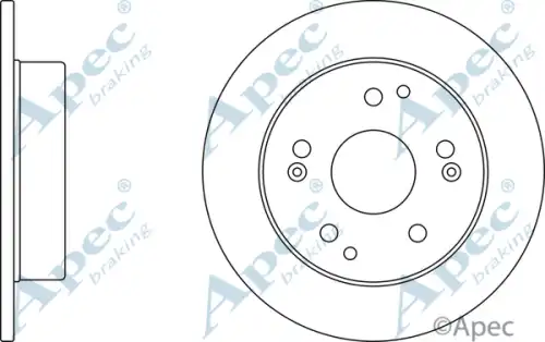 Тормозной диск APEC BRAKING DSK2381