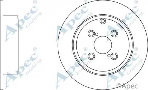 Тормозной диск APEC BRAKING DSK2182